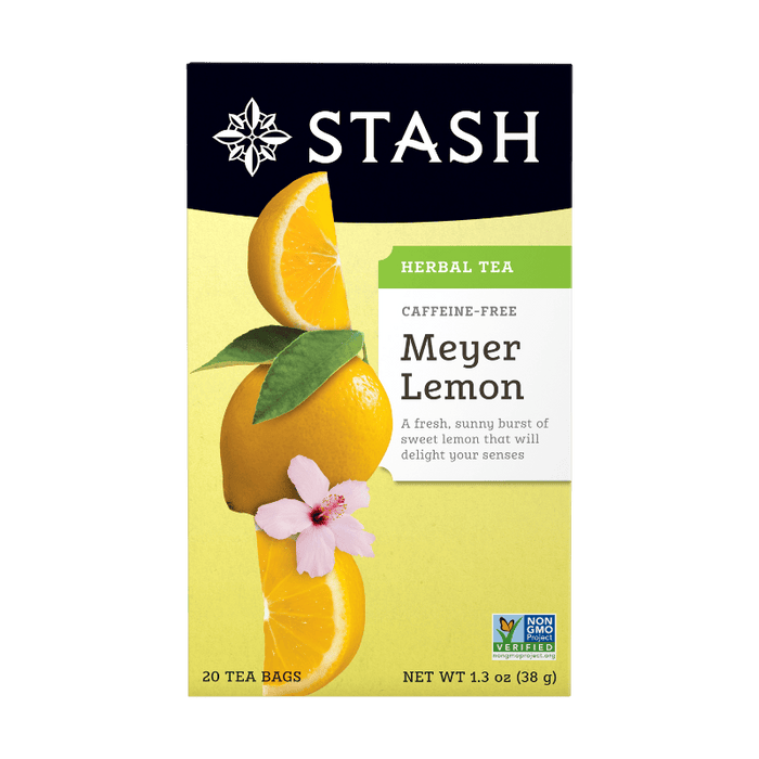 Stash Herbal Tea Meyer Lemon Caffeine-Free 20 Tea Bags