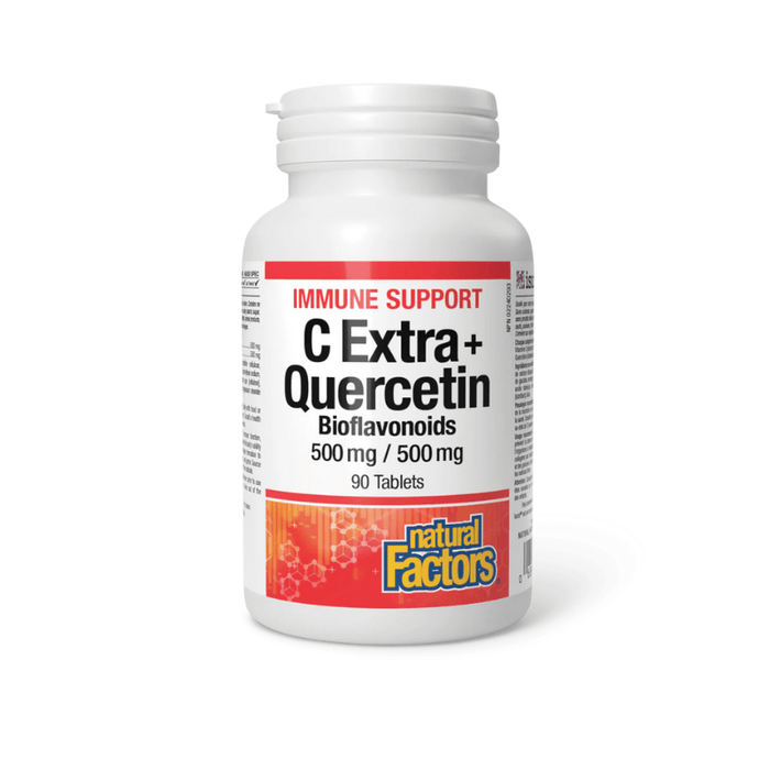 C Extra + Quercetin Bioflavonoids 500mg/500 mg Natural Factors 90 Tablets