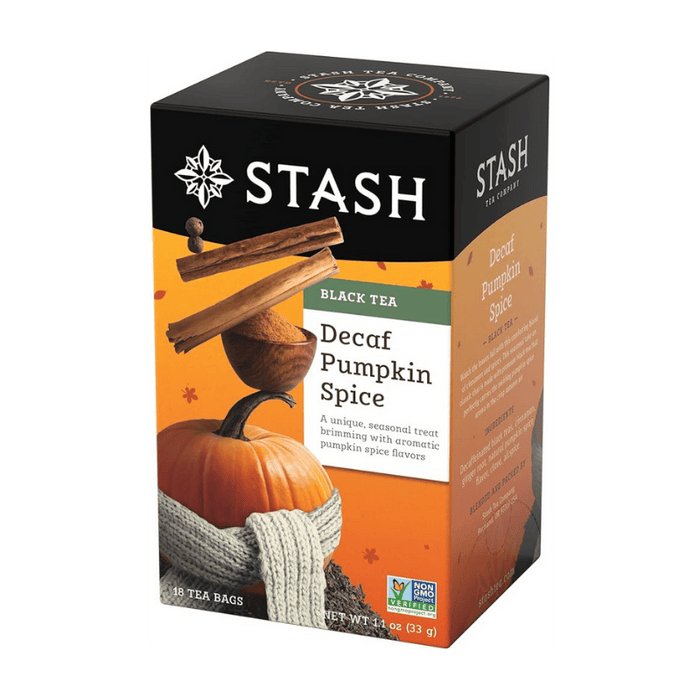 Stash Black Tea Decaf Pumpkin Spice 18 Tea Bags