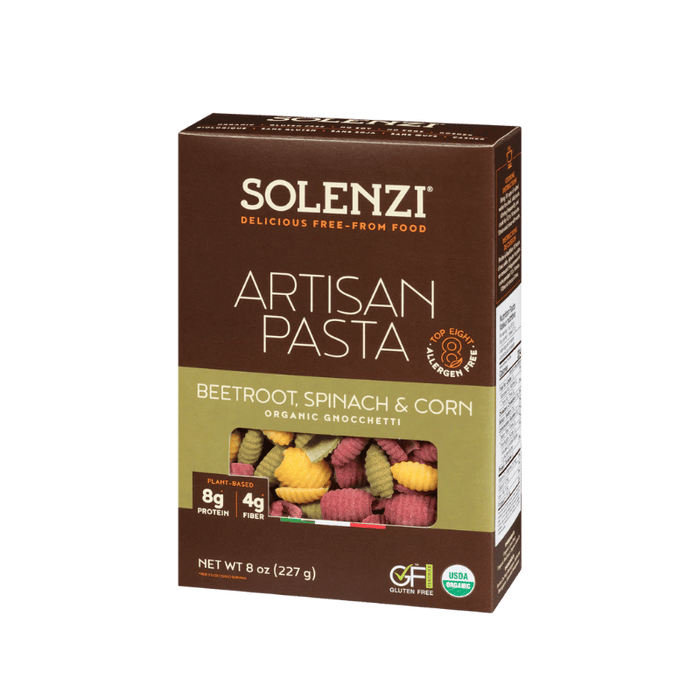 Beetroot Spinach Corn Gnocchetti Solenzi Foods 227g