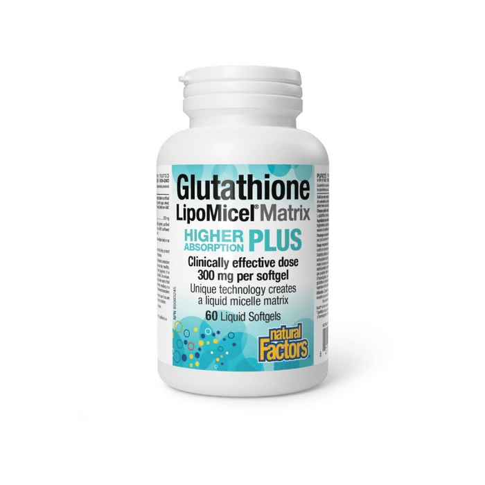 Glutathione LipoMicel Matrix 300mg Natural Factors 60 Softgels