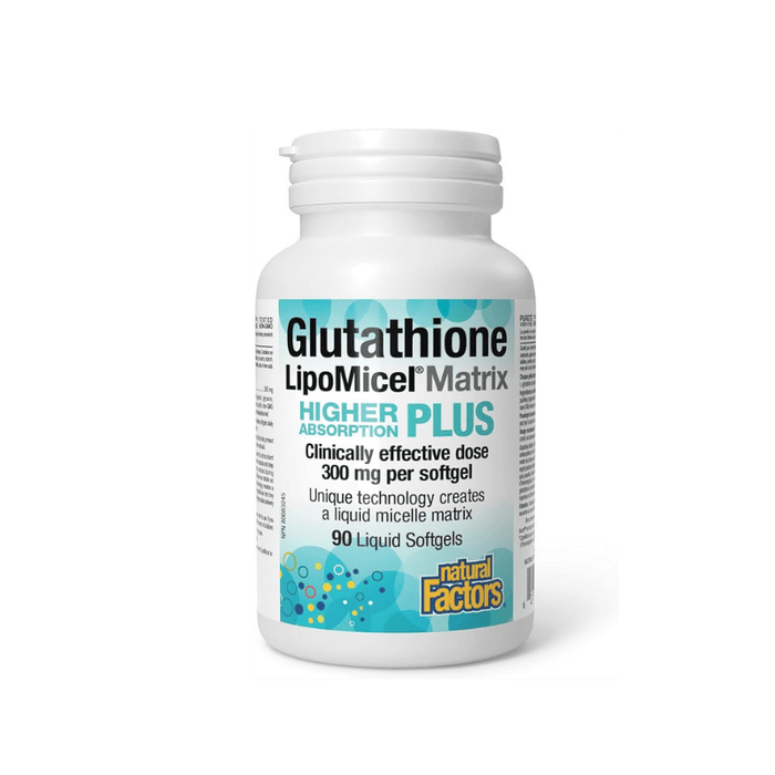 Glutathione LipoMicel Matrix 300mg Natural Factors 90 Softgels