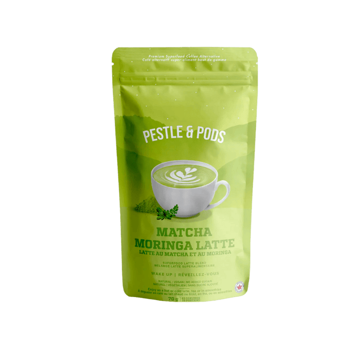 Superfood Latte Blend Matcha Moringa Pestle & Pods 70g