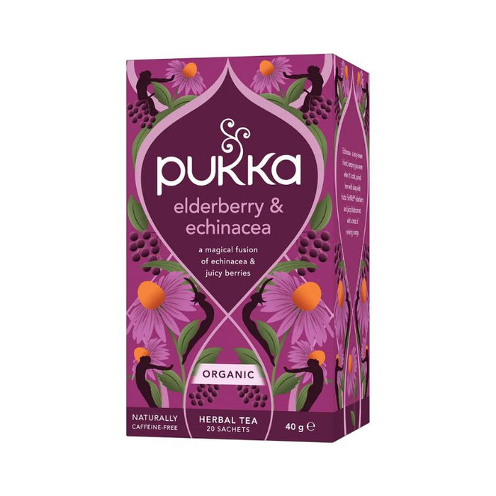 Pukka Herbal Tea Elderberry Echinacea Organic 20 teabags