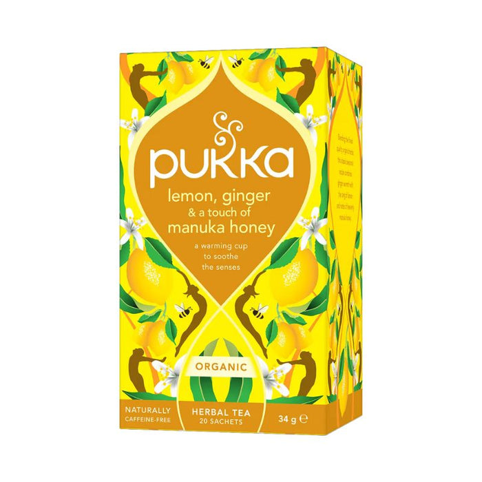 Pukka Herbal Tea Organic Lemon Ginger & Manuka Honey 20 teabags