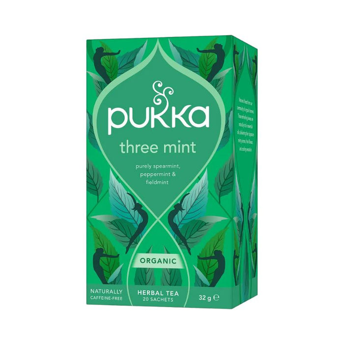 Pukka Herbal Tea Three Mint Organic 20 teabags