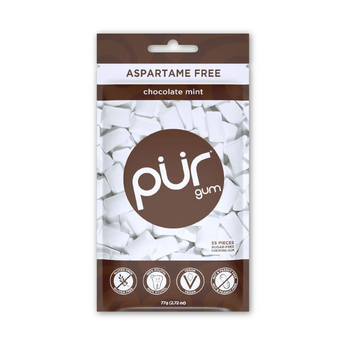Pur Gum Bag Chocolate Gluten Free 55 PIECES