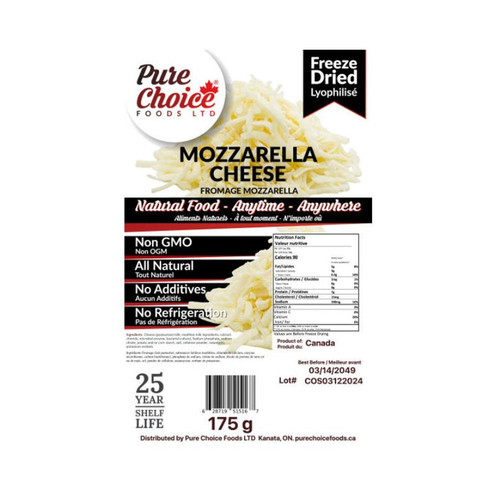 Pure Choice Freeze Dried Mozzarella Shredded 175G