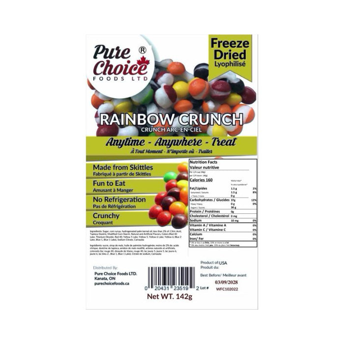Pure Choice Freeze Dried Rainbow Crunch 150G