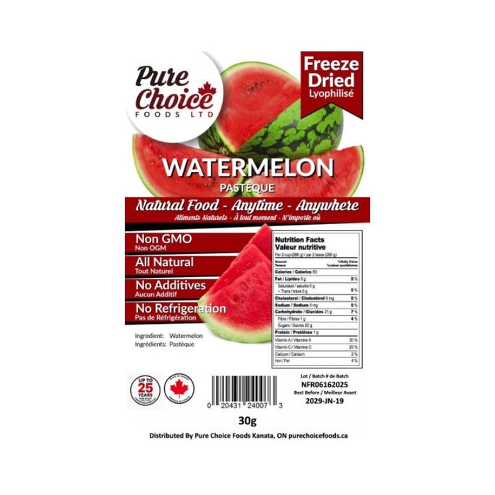 Pure Choice Freeze Dried Watermelon 50 GRAMS