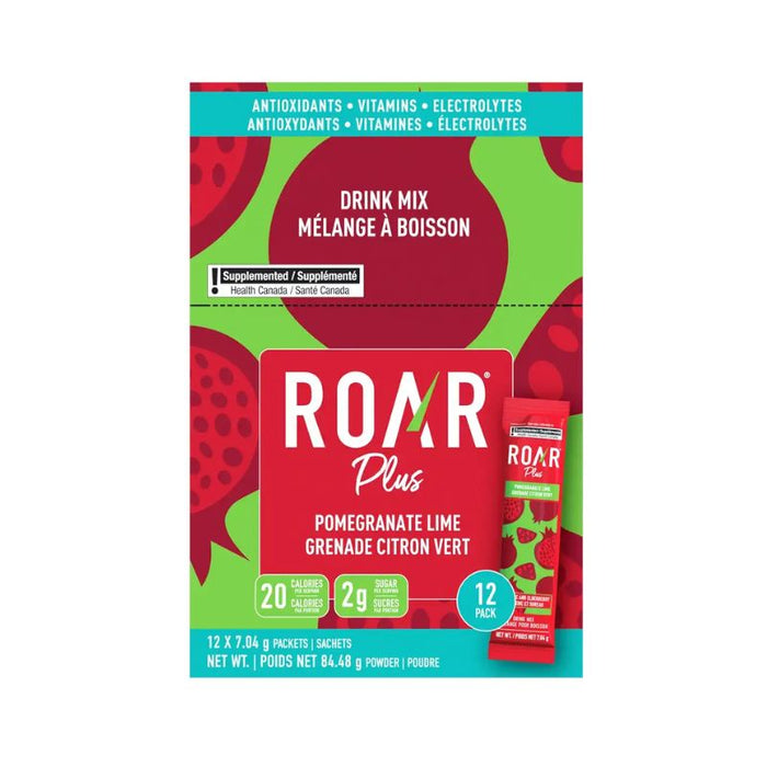 Roar Electrolyte Packets Pomegranate Lime 12Pk