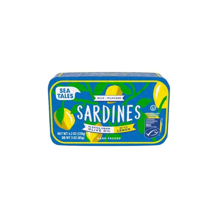 Sea Tales Sardines In Oil & Lemon 120g