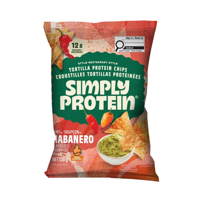 Simply Protein Tortilla Chips Habanero 130g
