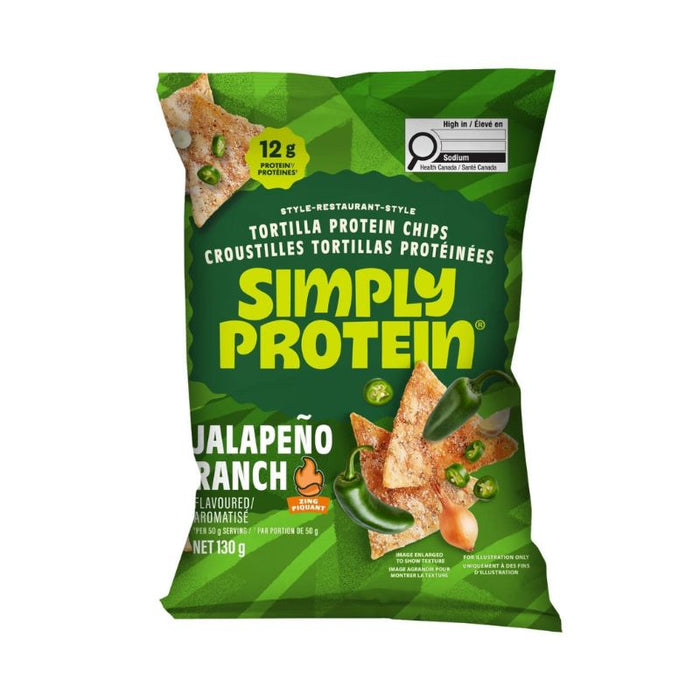 Simply Protein Tortilla Chips Jalapeno 130g