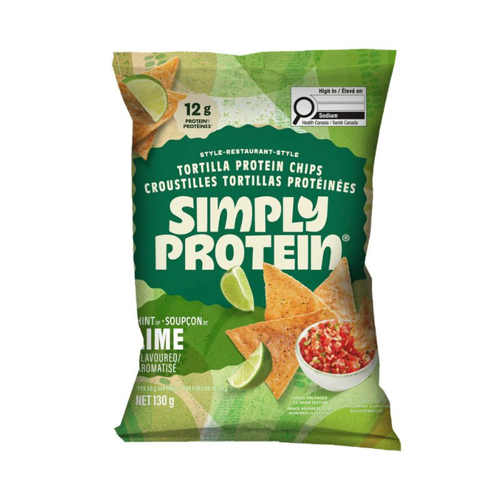 Simply Protein Tortilla Chips Lime 130g
