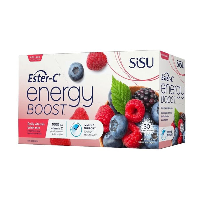 Sisu Ester-C Energy Boost Berry 30 packets