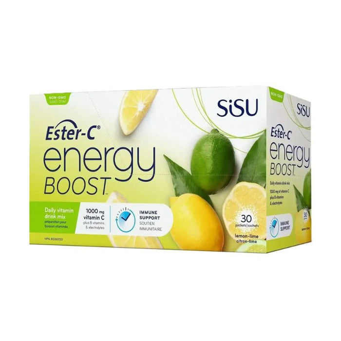 Sisu Ester-C Energy Boost Lemon Lime 30 Packet