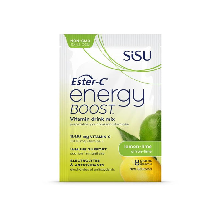 Sisu Ester-C Energy Boost Lemon Lime Single 9.2g