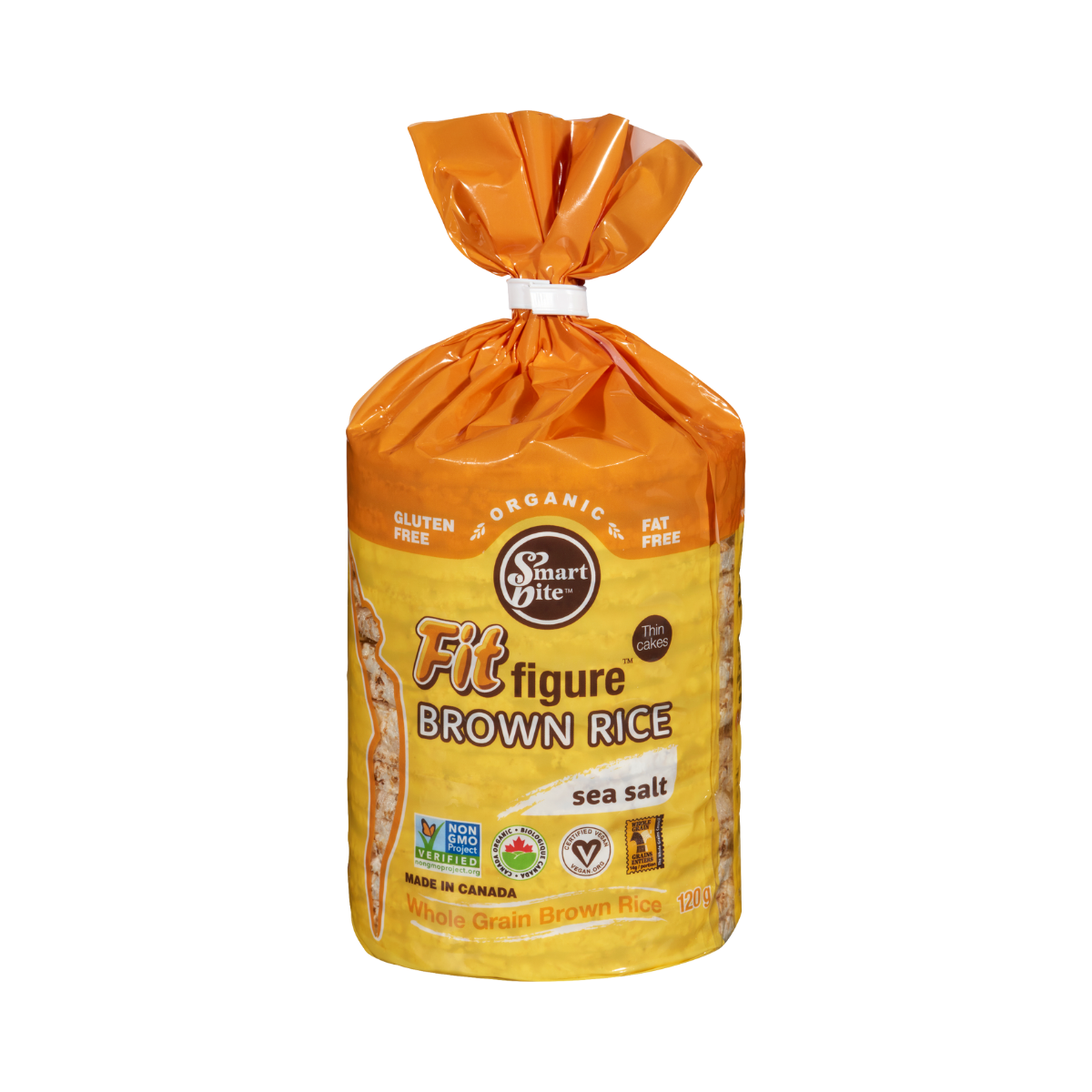 Smart Bite - Brown Rice Cakes - Sea Salt 120g — Natural Food Pantry ...