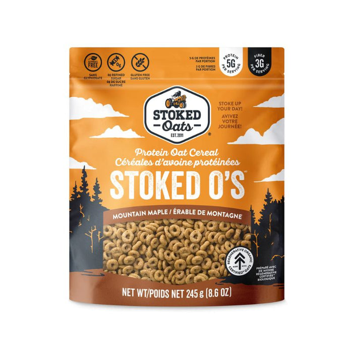 Stoked Oats Cereal Purely Protein  O's Mountain Maple 245g