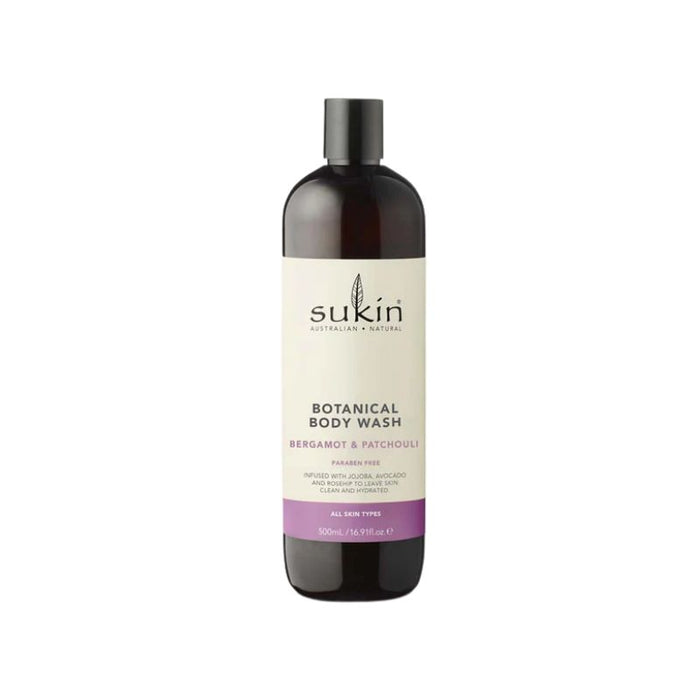 Sukin Body Wash Bergamot & Patchouli 500ml