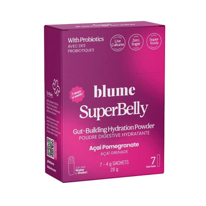 Superbelly Acai Pomegranate Hydration Powder Blume 7 Pack 28g