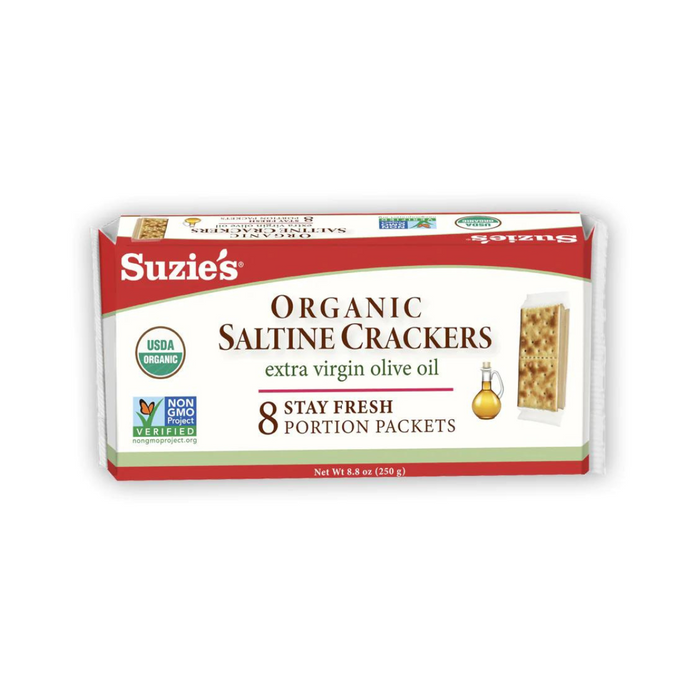 Suzie's Organic Saltine Crackers with Extra Virgin Olive Oil 250g