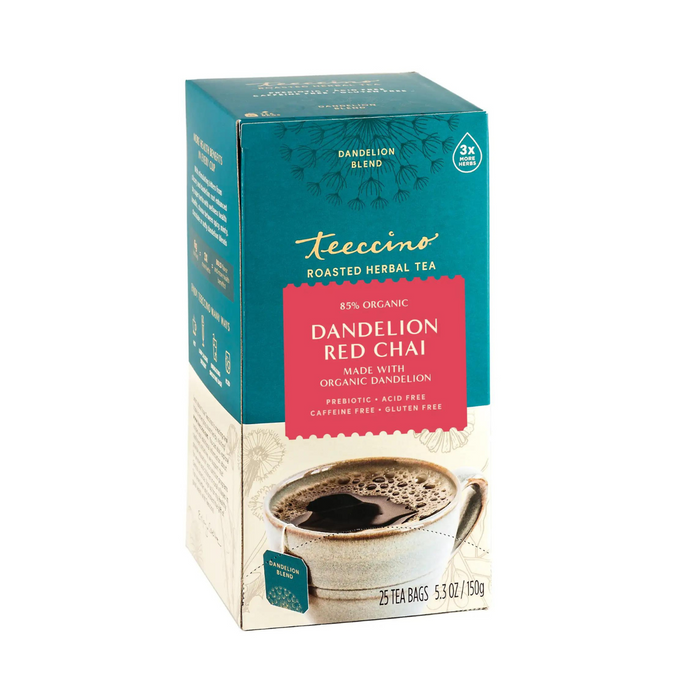 Teeccino Dandelion Red Chai Herbal Tea