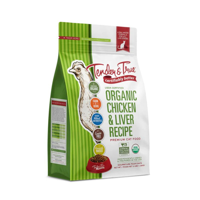 Tender & True Cat Food Chicken Liver Dry 1.36Kg