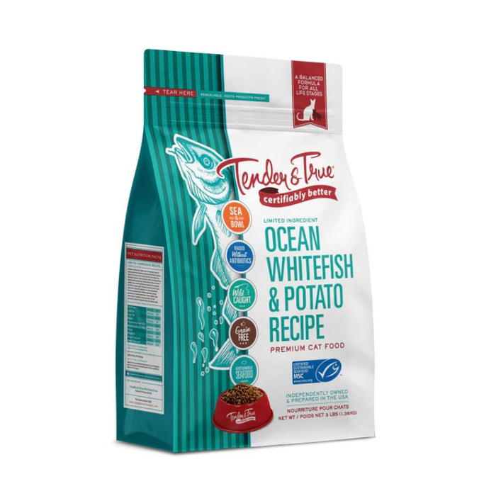 Tender & True Cat Food Ocean Whitefish & Potato Dry 1.36 KG
