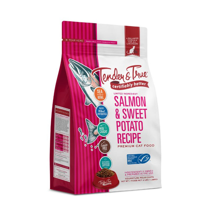 Tender & True Cat Food Salmon Sweet Potato Dry 1.3 KG