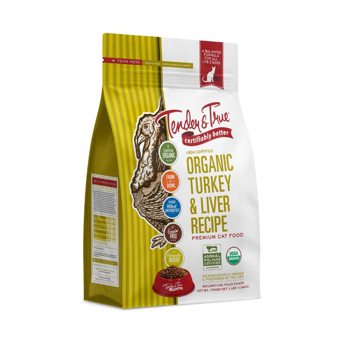 Tender & True Cat Food Turkey Liver Dry 1.36Kg