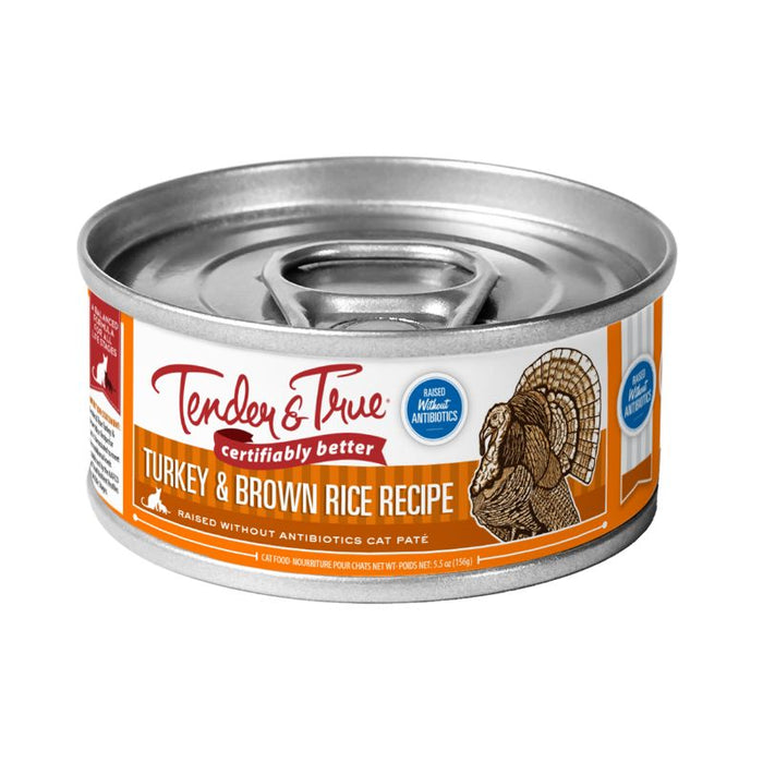 Tender & True Cat Food Turkey & Brown Rice Wet 156G