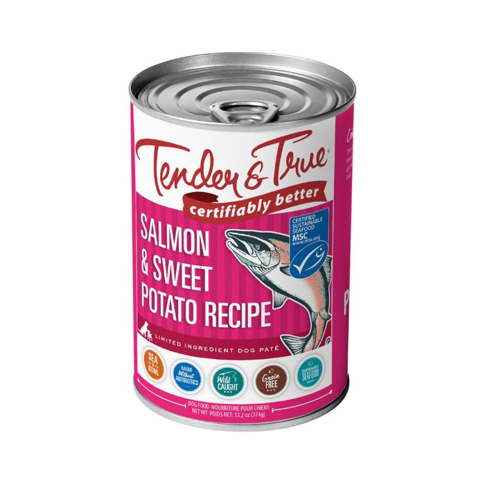 Tender & True Dog Food Salmon Sweet Potato Wet 374 GRAMS