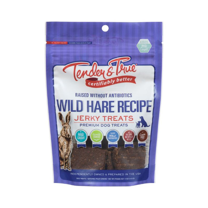 Tender & True Dog Treats Wild Hare Jerky 113G