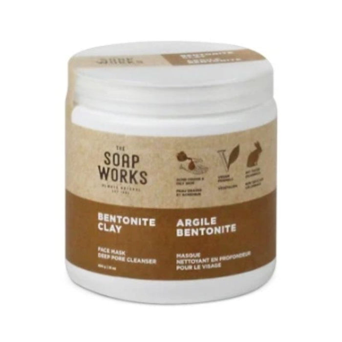 The Soap Works Bentonite Clay For Facials 454G 454 GRAMS