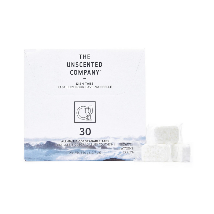 The Unscented Company - Ecodesigned Dish Tabs - 30 tabs