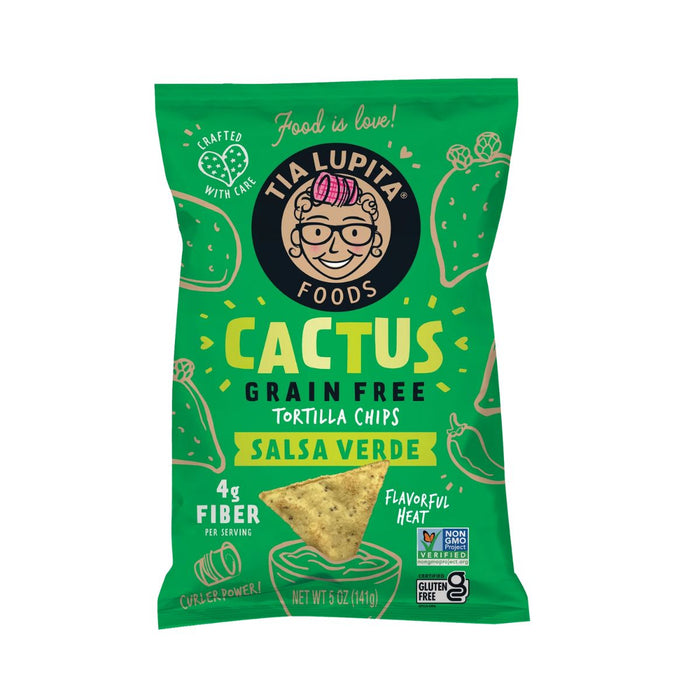 Tia Lupita Cactus Tortilla Chips Salsa Verde 141G