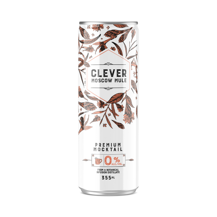 Clever Mocktails Non-Alcoholic Moscow Mule 355ml