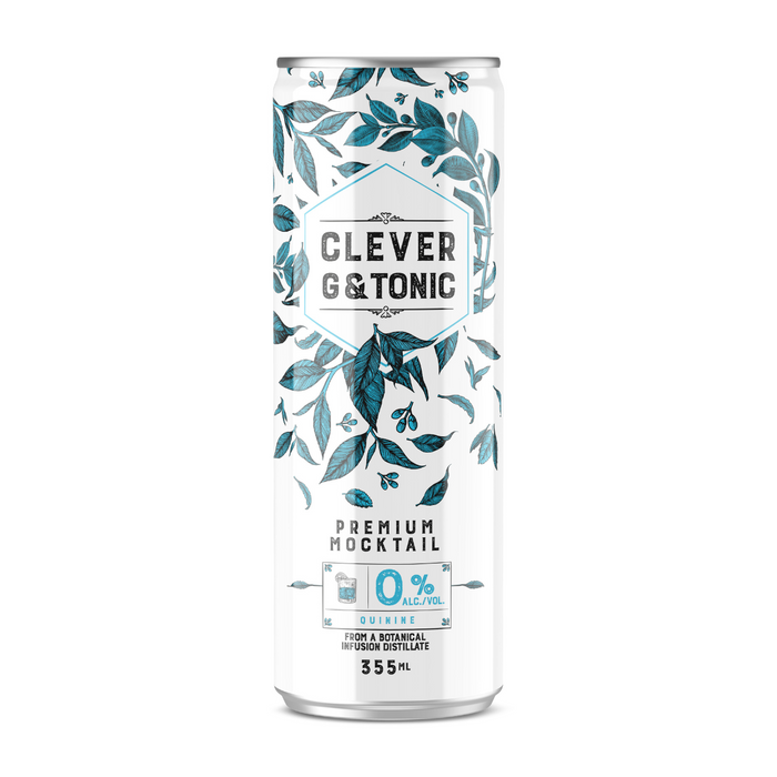 Clever Mocktails Non-Alcoholic G & Tonic 355 ml