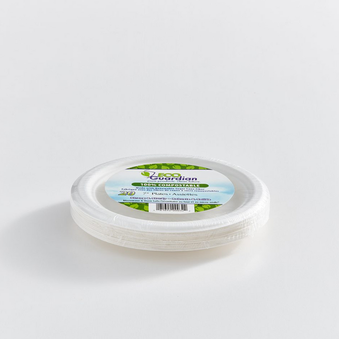 Eco Guardian Compostable Plates 7in 20ct
