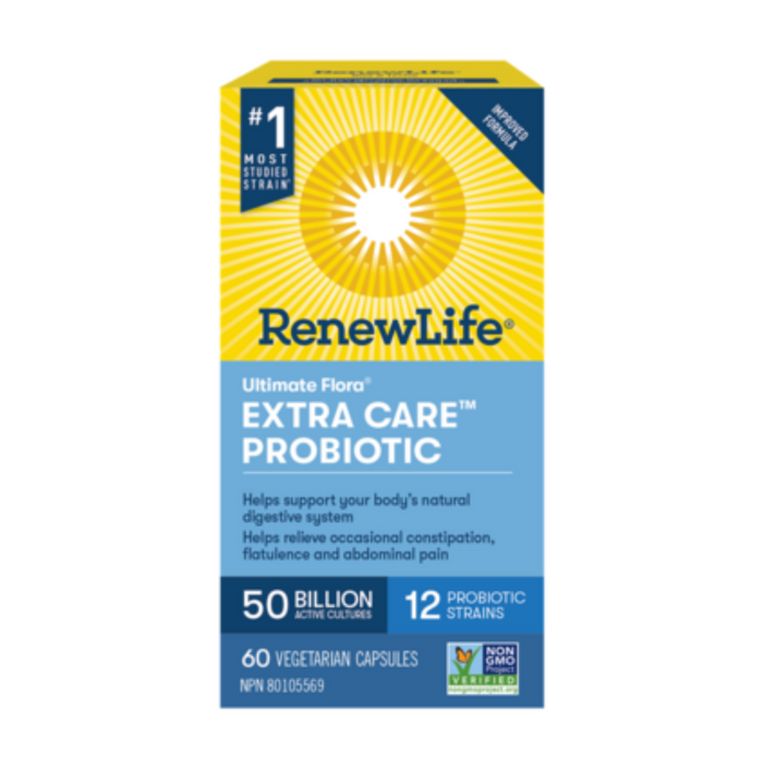 Renew Life Probiotic Ultimate Flora Probiotic Extra Care Bonus 72 caps
