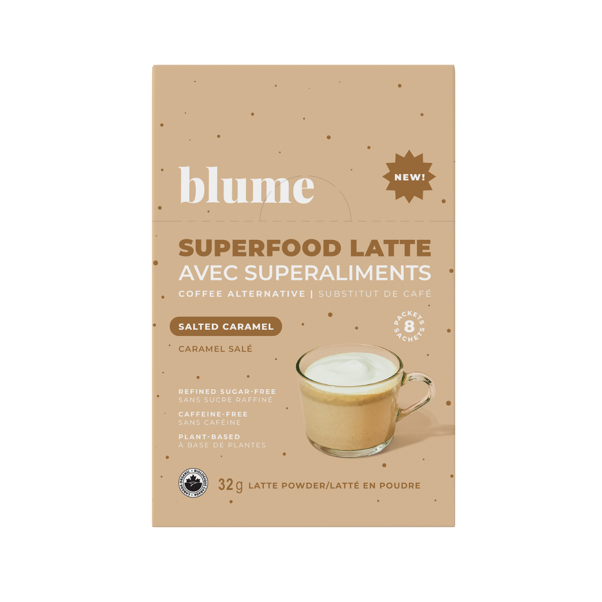 Blume Latte Mix Salted Caramel Blend 8 pk — Natural Food Pantry Online