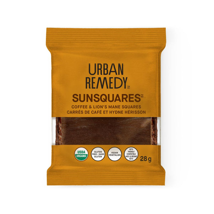 Urban Remedy Sunsquares Coffee & Lion'S Mane 28G