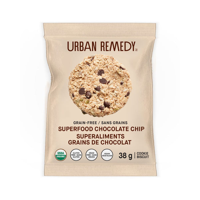Urban Remedy Superfood Cookies Choco Chip 38G