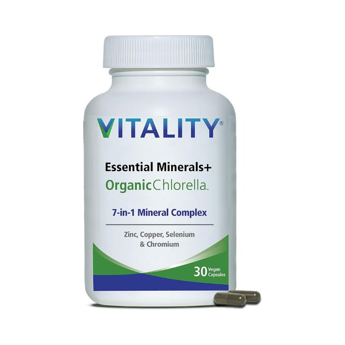 Vitality Trace Minerals With Chlorella 30Vcaps