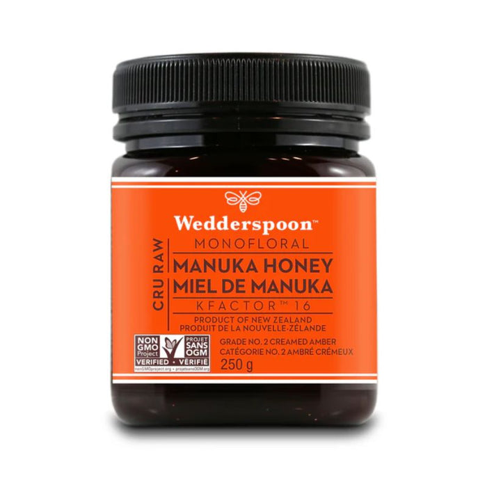 Wedderspoon Manuka Honey Jar Raw Kfactor16 250g