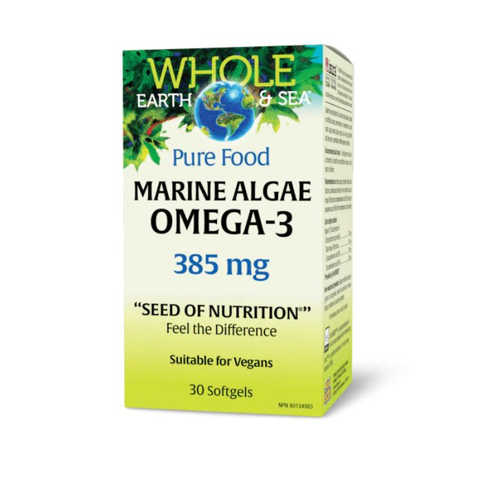 Whole Earth And Sea Marine Algae 30 softgels