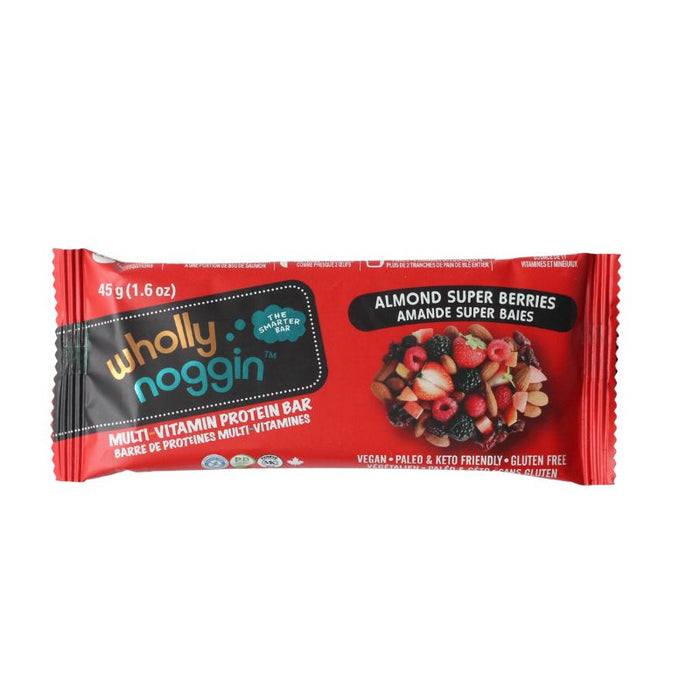 Wholly Noggin Bar Almond Superberries 45g
