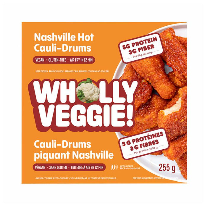 Wholly Veggie Cauli-Drums Nashville Hot 255 GRAMS